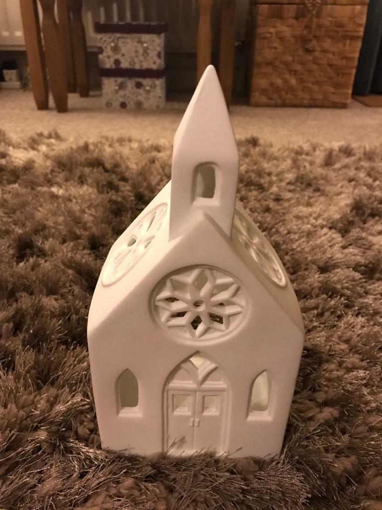 Christmas battery tea light holder