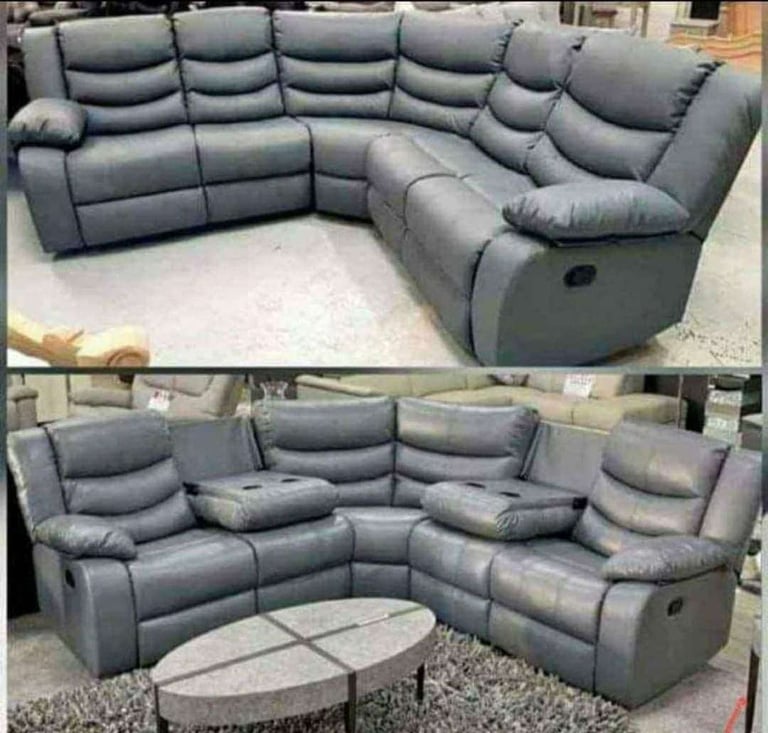 Brand New Roma Recliner Leather Corner Or 3+2 Seater Sofa Set With Cash On delivery