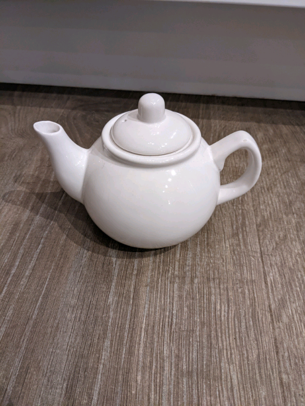 image for White porcelain teapot