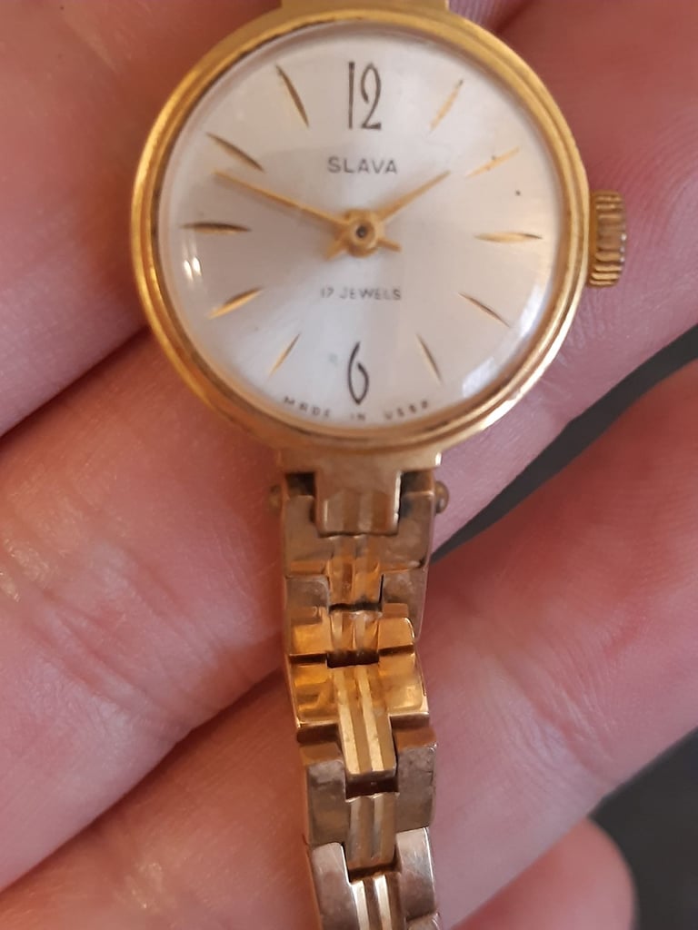 Gold plated watch vintage 