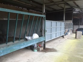Range of Cattle barn feeder trough gates & 15ft sheeted gates for sale