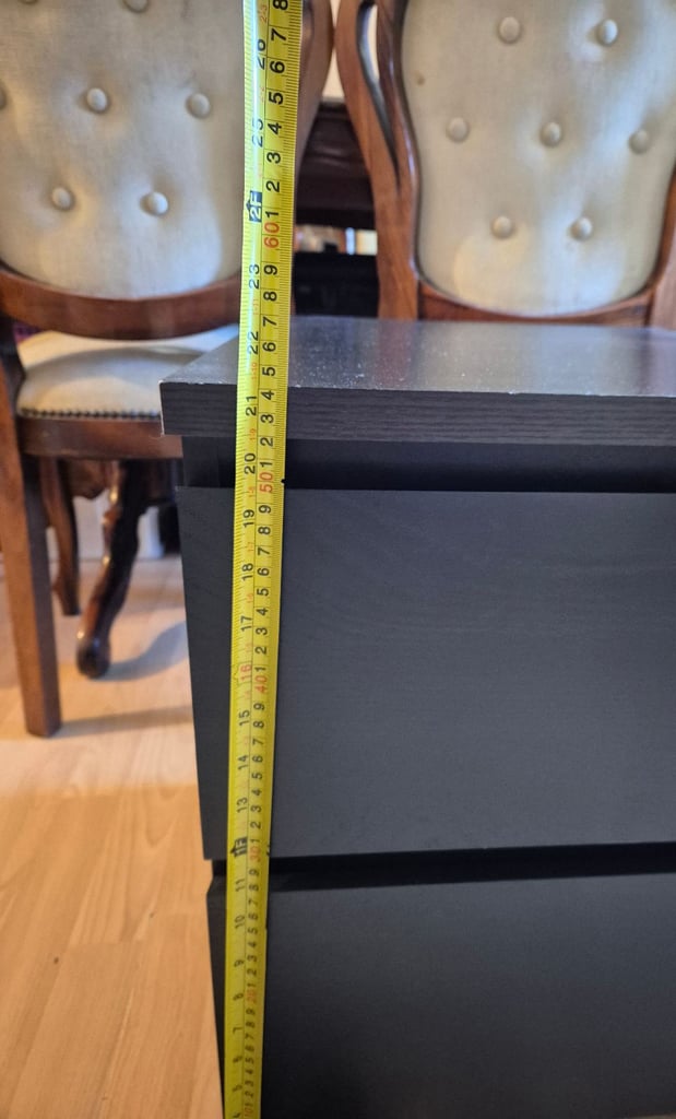 PAIR OF IKEA MALM CHEST OF DRAWERS 