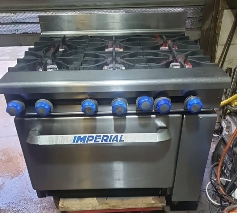 image for Imperial 6 Burners Cooker Commercial Cooker And Oven Heavy Duty Natural Gas 04/11