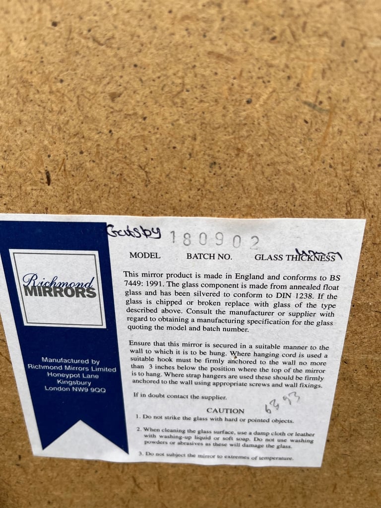 Wall Mirror-Richmond ‘Gatsby’