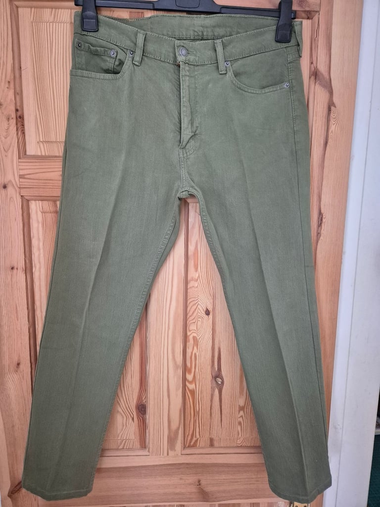 Mens Levis 513 Khaki Jeans Waist34-Leg28 inch.