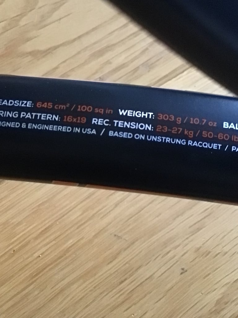 Wilson Burn 100 Tennis Racket. Grip 2. Great Condition 