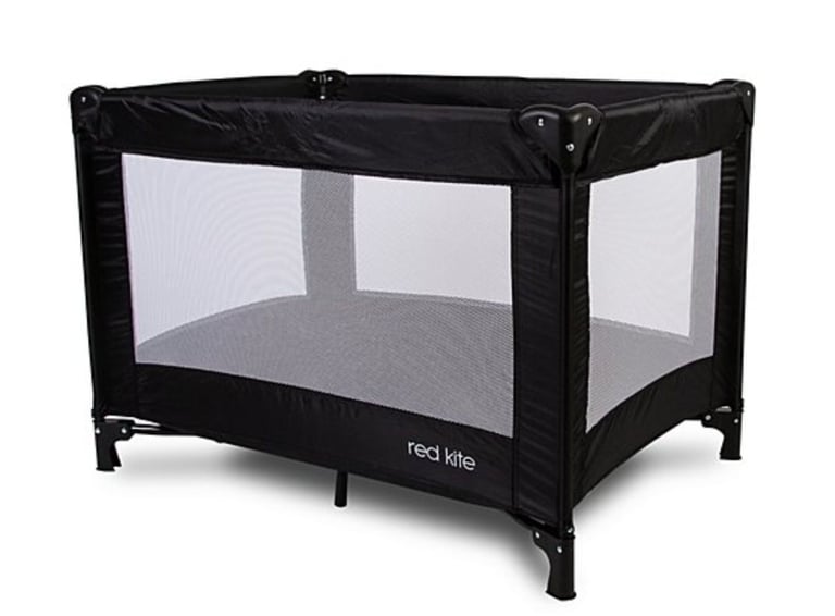 image for Redkite Sleeptight Travel Cot, Black. New, Untidy box