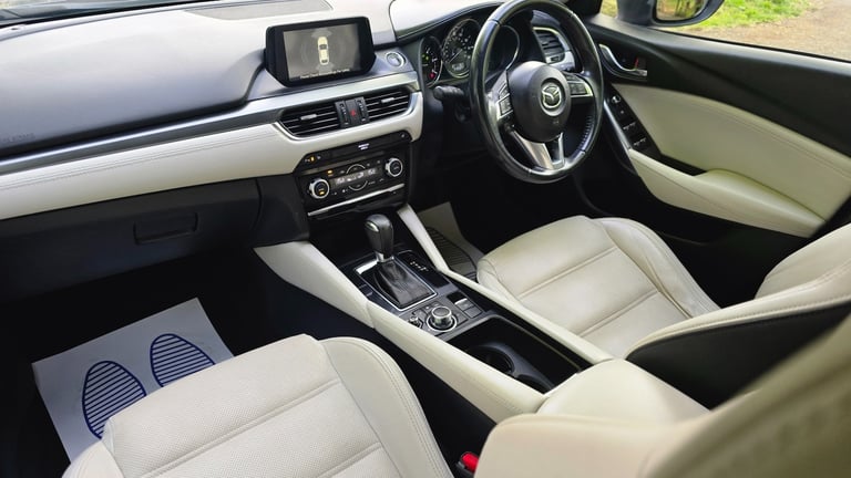 2015 MAZDA 6 2.2D (175 BHP) SPORT NAV ESTATE AUTOMATIC + EURO 6 + LEATHER + FSH 
