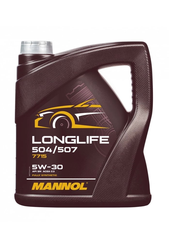 image for 5 x 5L Mannol VW Spec 504/507 Longlife Engine Oil