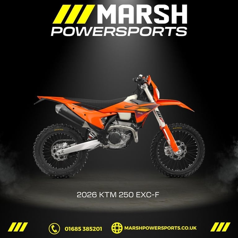 250 EXC-F 2026 Model - KTM Main Dealer - Reserve NOW!