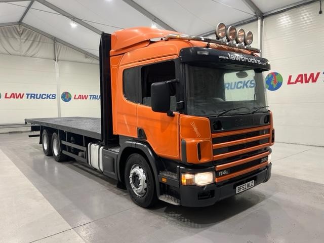 Scania 114 380 6x2 10 Tyre Sleeper Cab Flatbed 
