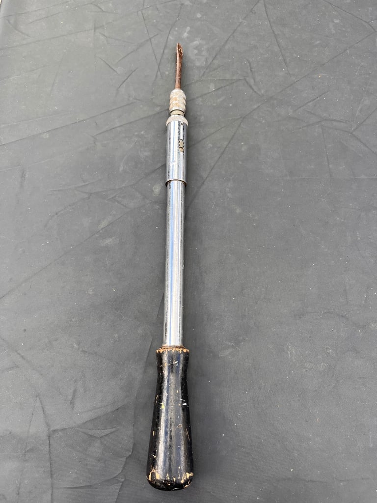 Vintage Industrial Spiral Ratchet Screwdriver