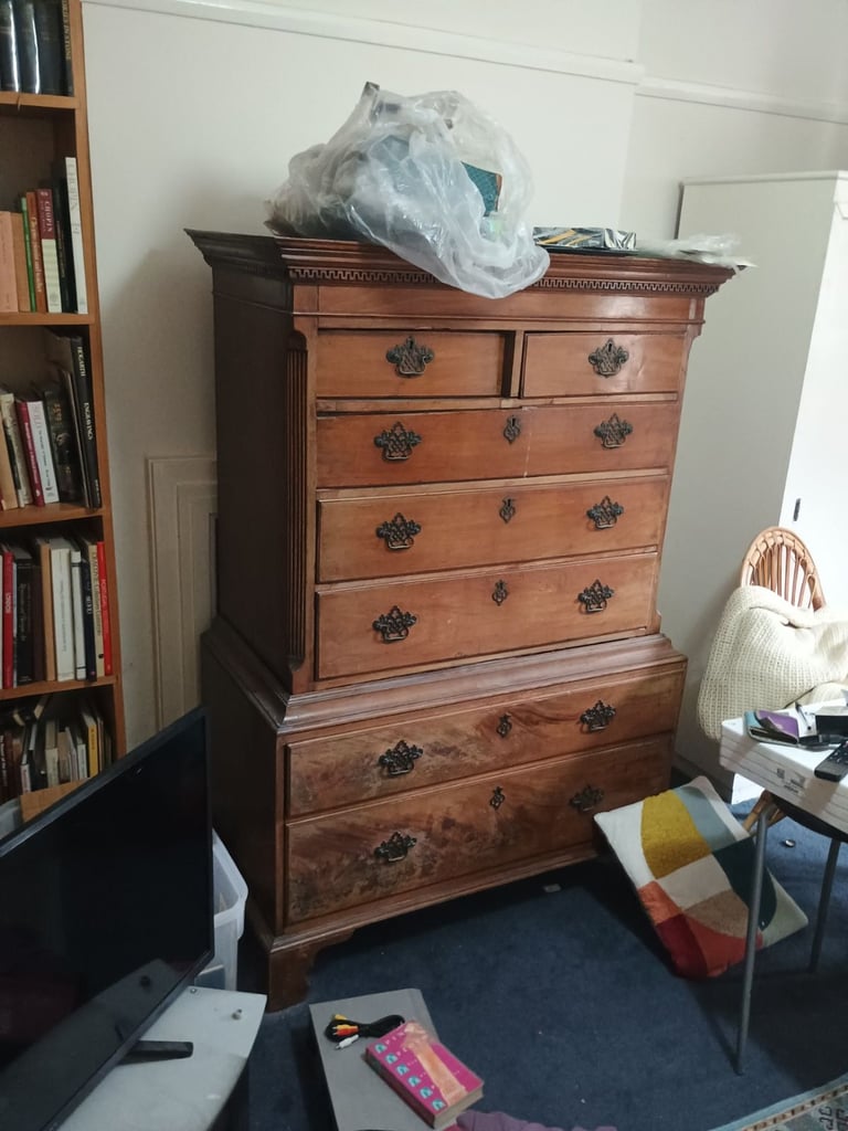 image for tall Edwardian chest of drawers