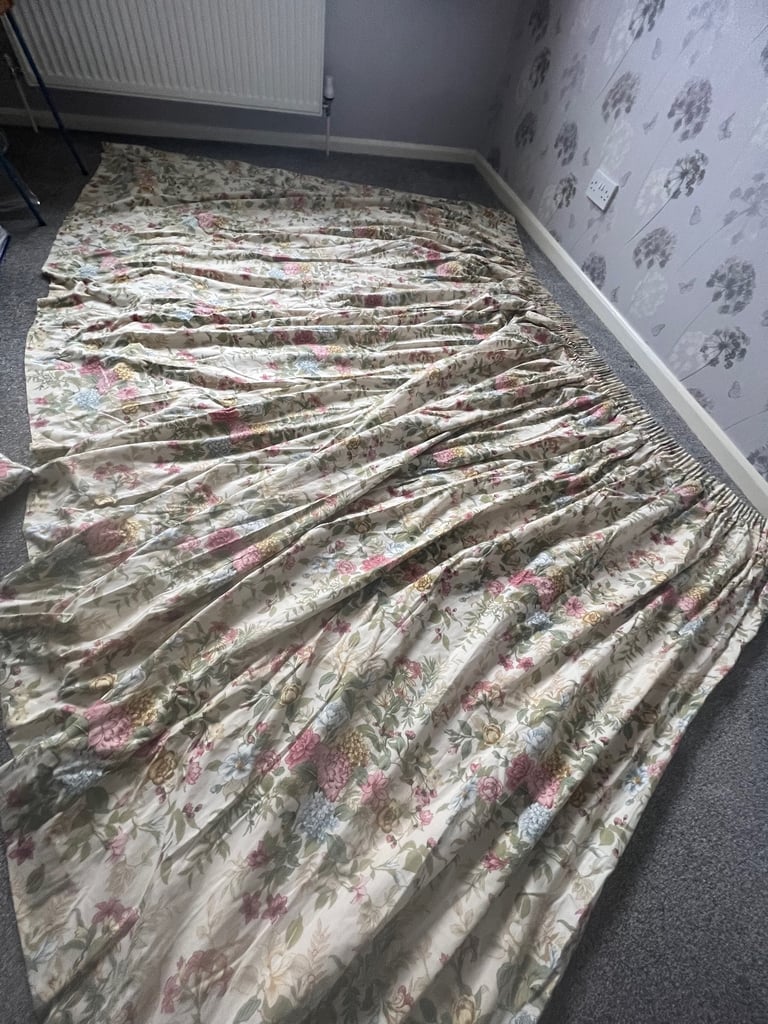 image for Extra wide floral curtains