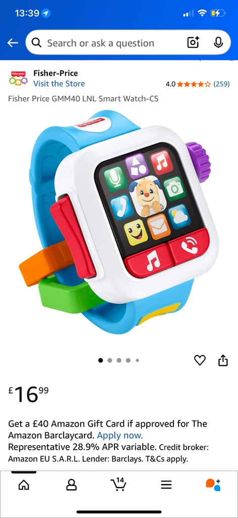 Fisher Price smart Watch