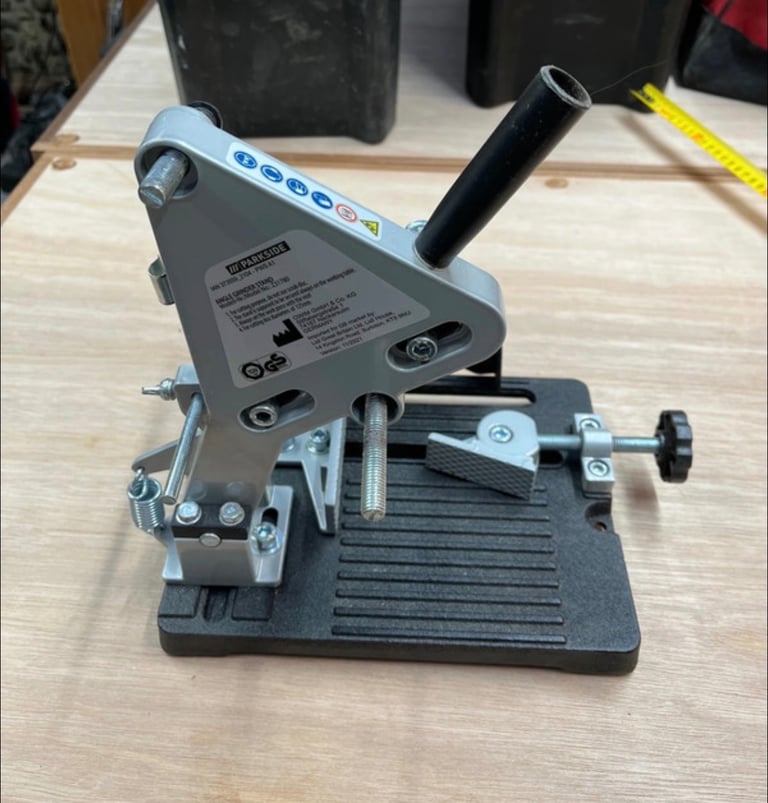 Park side Angle grinder stand.