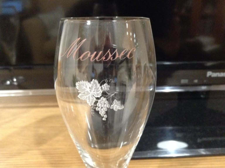 Vintage Moussec Flute Glasses