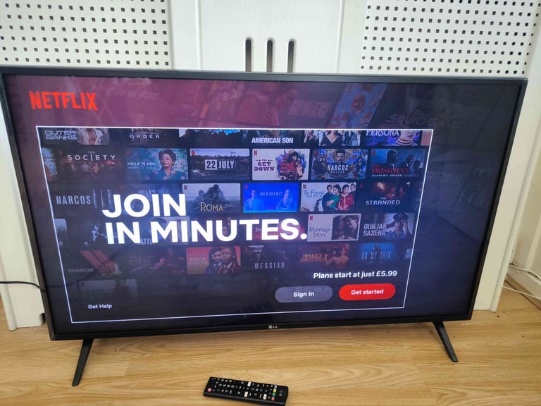 Smart TV LG 43" 4K UHD Active HDR WiFi 3xHDMI 2xUSB Freeview