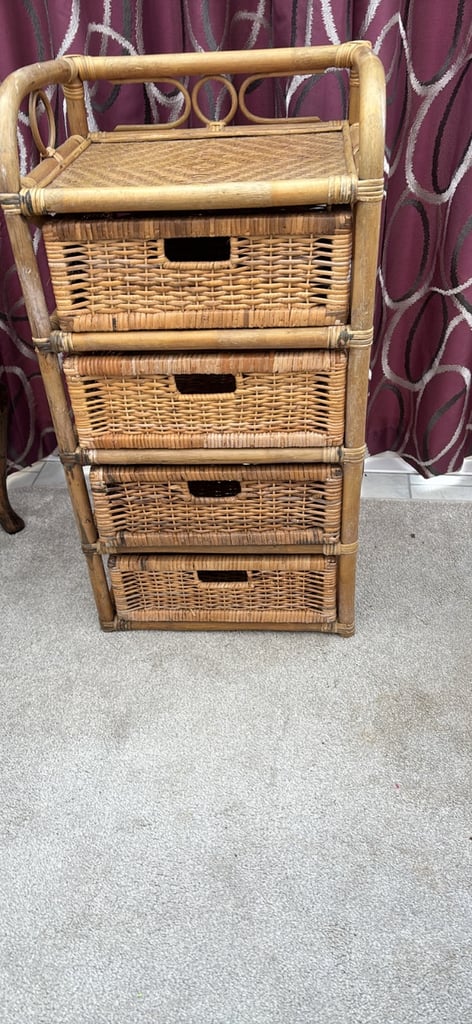 Wicker drawers