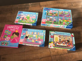 Pepper Pig - Ben and Holly - Princess pairs jigsaws and game bundle 