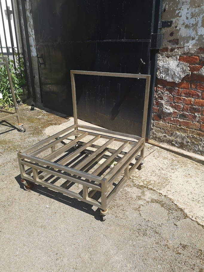 image for Large Stainless Steel Trolley.