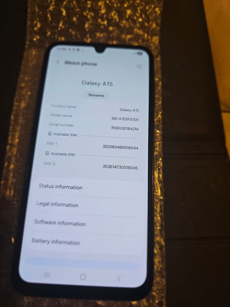 image for Samsung a15 5g 128gb dual sim unlocked £80
