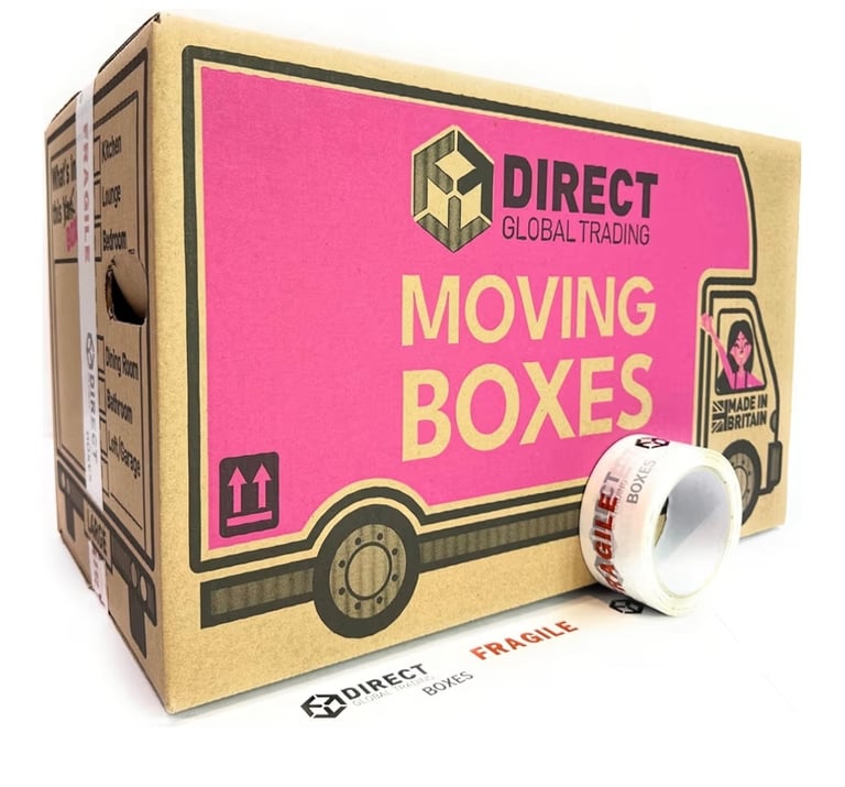 image for 30 moving boxes, bubble wrap & matress cover