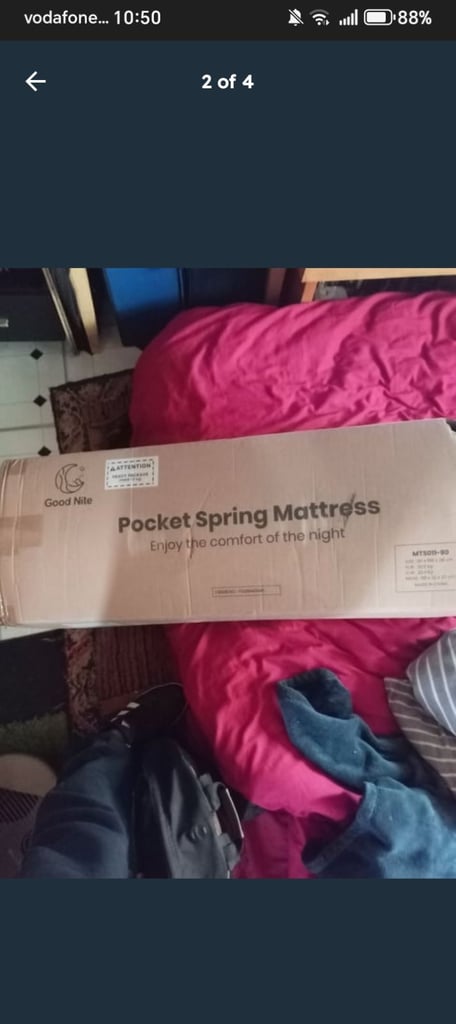 Pocket spring mattress ( single) 