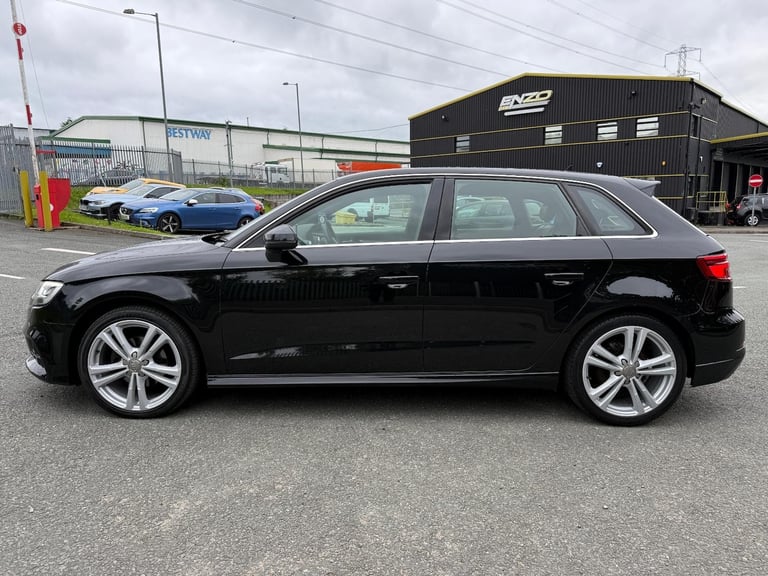 2016 66 REG AUDI A3 S LINE 1.6 DIESEL 5 DOOR BLACK HATCHBACK EURO 6 ULEZ
