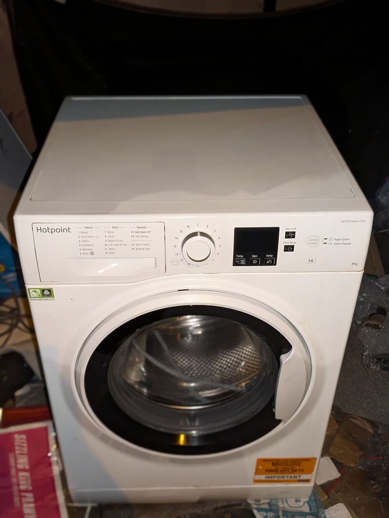 image for Free delivery and installation 8 kg Hotpoint washing machine in good condition 
