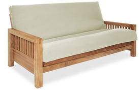 image for 3 seater Oak Futon company sofa bed