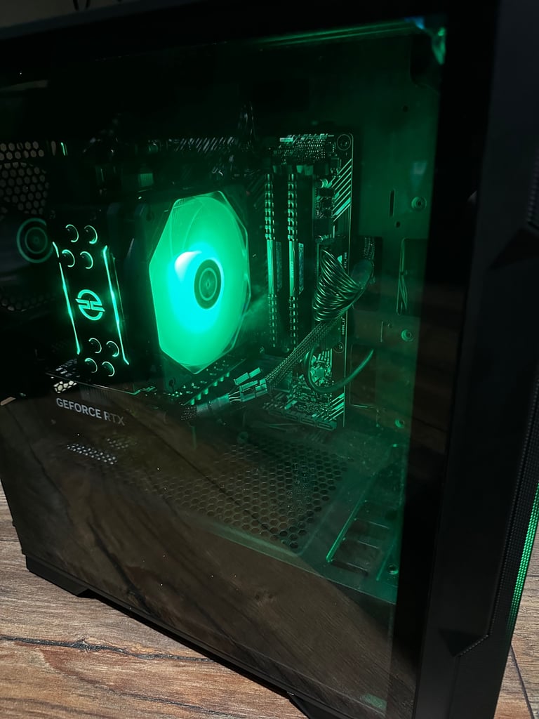 image for Gaming PC for sale 4060 StormX (new), Ryzen 5500, 16gb vengeance DDR4 RAM. Very good condition boxed