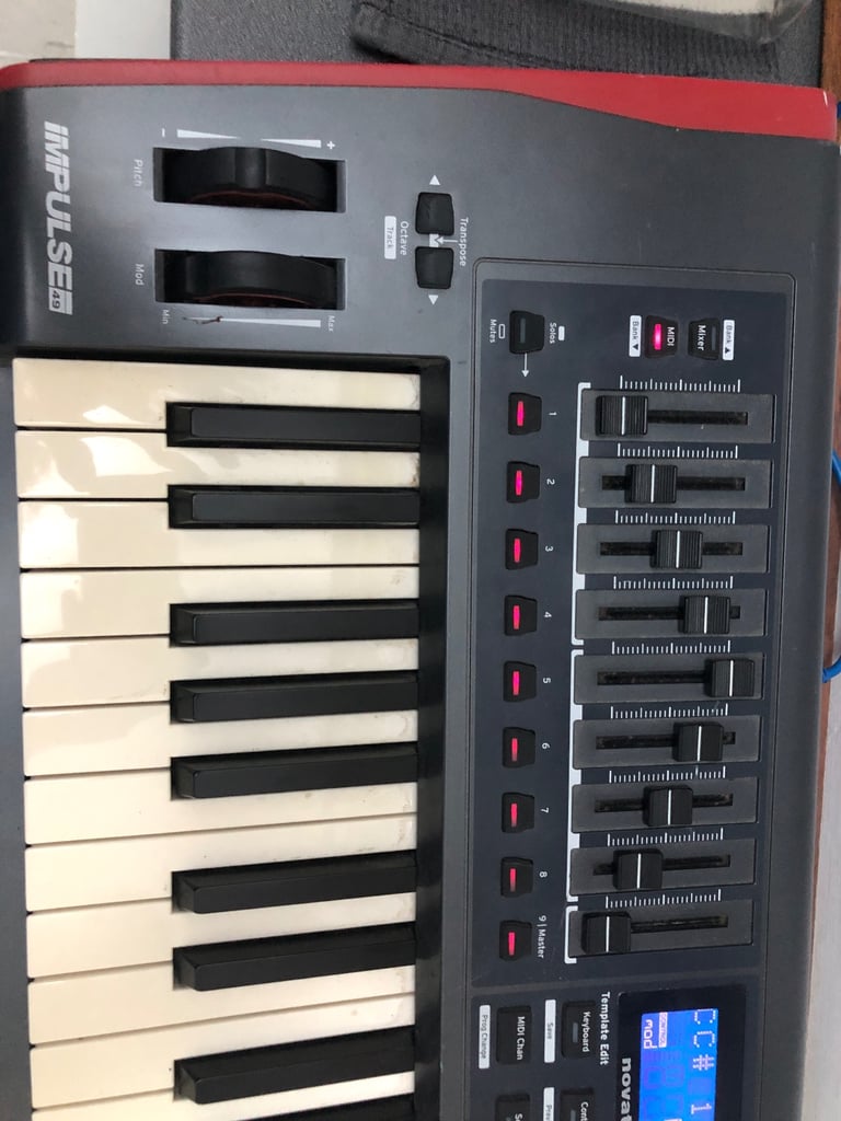 Novation Impulse 49 49-Key MIDI Keyboard USB - read description