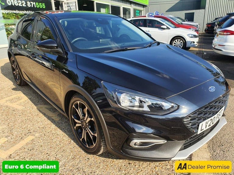 2020 Ford FOCUS ACTIVE 1.5 X ECOBLUE 5d 119 BHP IN BLACK WITH 24,400 MILES AND A