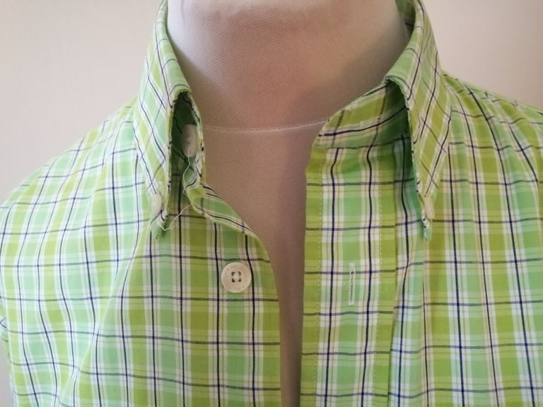  BEN SHERMAN ORIGINAL  SHIRT SIZE MEDIUM GREEN MIX CHECK SOUTHSEA PO5 2RE