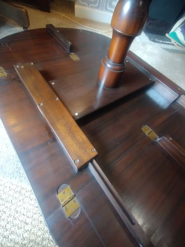 Regency style drop leaf dining table 
