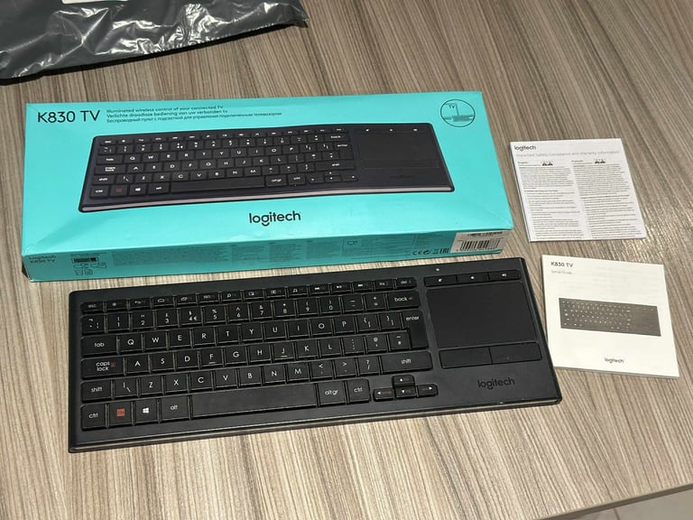 image for Logitech wireless backlit keyboard