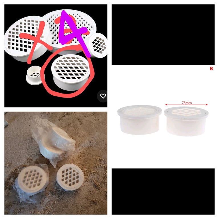 image for Drain covers x4