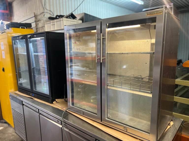 Commercial under-counter glass bar fridge for restaurant bar cafe shop 