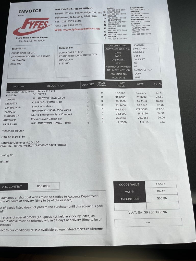 BMW, 1 SERIES, Hatchback, 2012, Manual, 1995 (cc), 5 doors