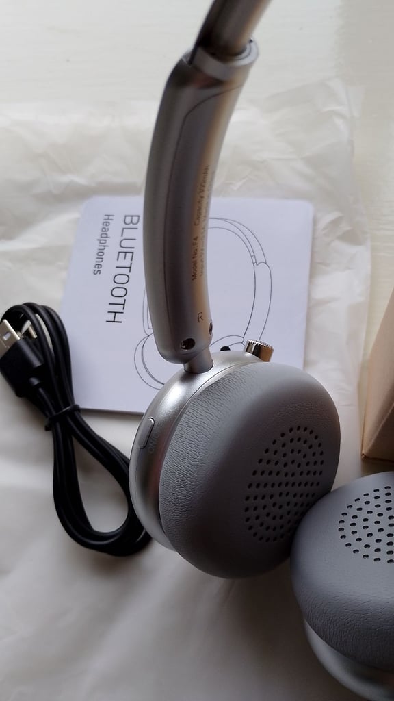 NEW Headphones - Wireless Over Ear, Bluetooth, Retro Style Audio Headset, 80hrs Play, Light & Soft