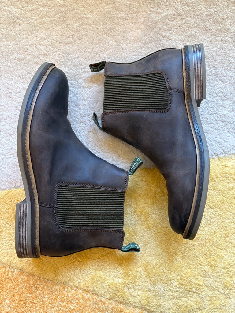 Barbour Men's Farsley Chelsea Boots size 10