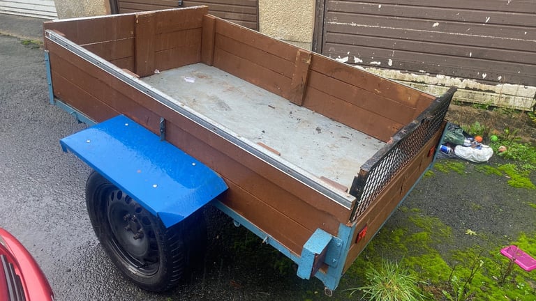 Car trailer 6x4 with car axle 