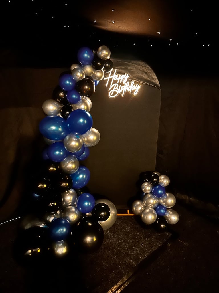 event planner party hire glow dome, balloon garlands backdrops and a more  