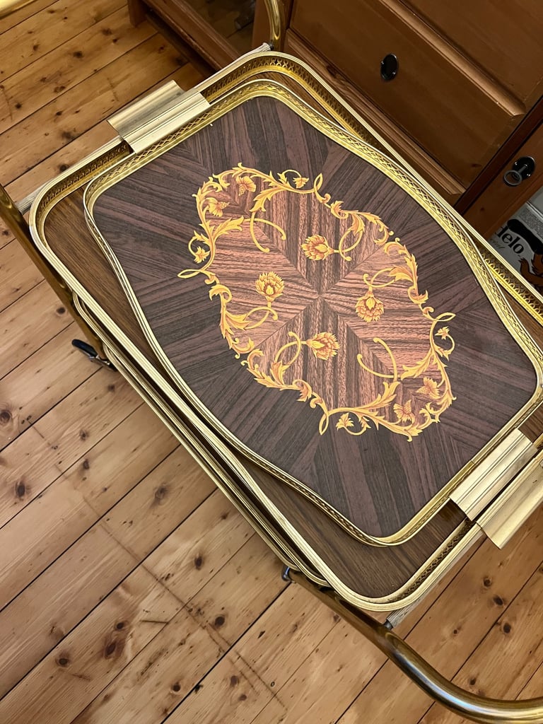 Vintage drinks trolley 