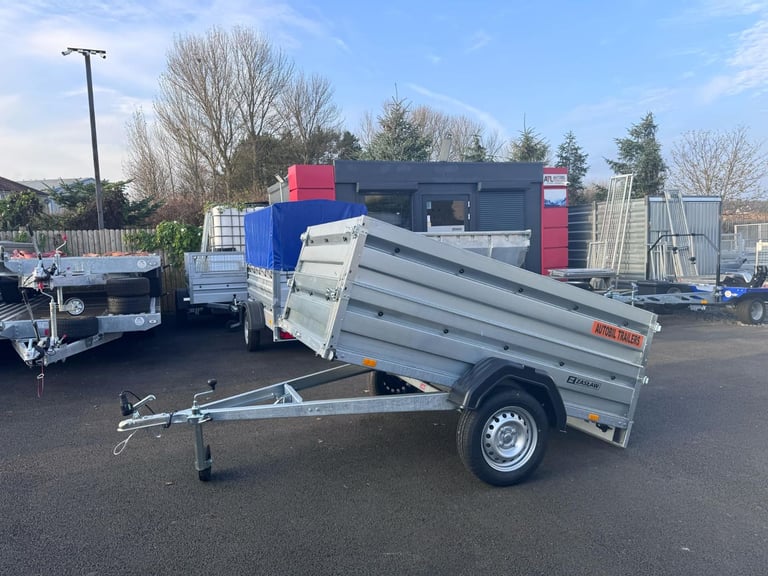 image for BRAND NEW ZASLAW 205SU 7FT x 4FT SINGLE AXLE DOUBLE BROADSIDE TRAILER