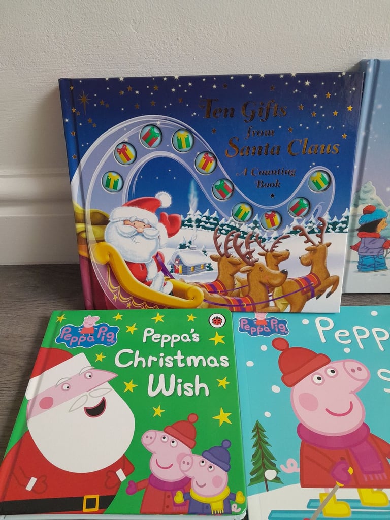 Children's Christmas books x5 Peppa Pig Farmyard Tales Santa Claus