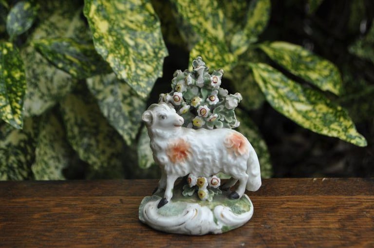 image for Derby, 18th century porcelain figure of a Ram