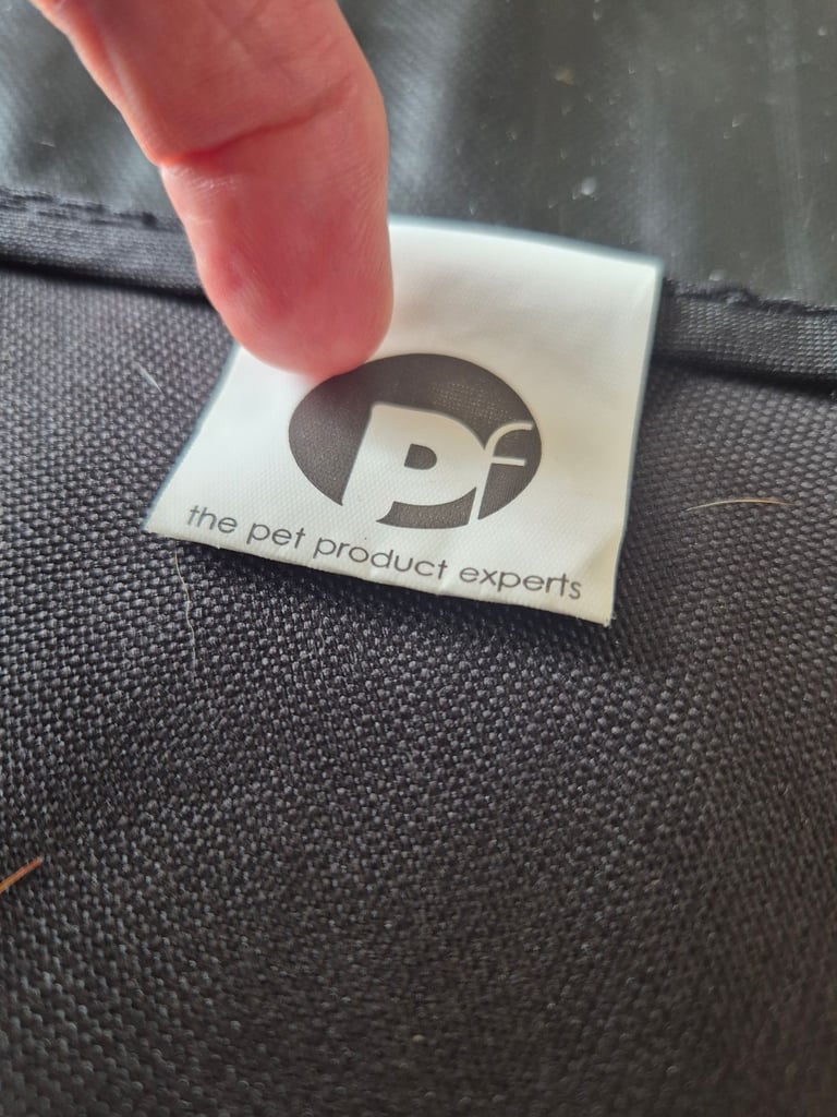 Black washable pet car seat protector