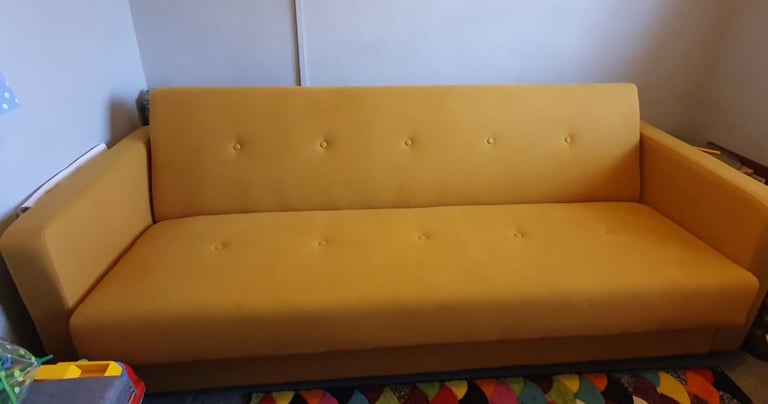 Sofa bed with storage urgent sale